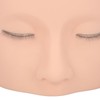 Eyelash Extension Mannequin Head, PVC Soft Rubber Reusable Design, Three