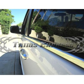 Made in USA - Trims Express fit:2008-2020 Dodge Grand Caravan 6Pc Window Sill Trim Overlay Stainless Steel