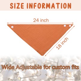 8 Pieces Adult Drool Bibs Absorbent Large Drool Bandana Soft Drooling Snap Bibs Gifts for Special Needs Men Women Teen Boys Girls, 8 Colors, 24.8 x 18.9 Inch