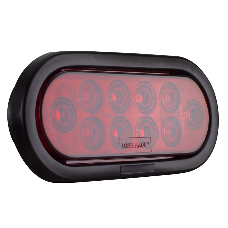 LONG HAUL Trailer Truck Red 6" Oval LED Sealed Stop