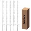 Zoiut 50 Pack Electric Fence Posts,48 Inch/4FT Step-in Plastic Posts