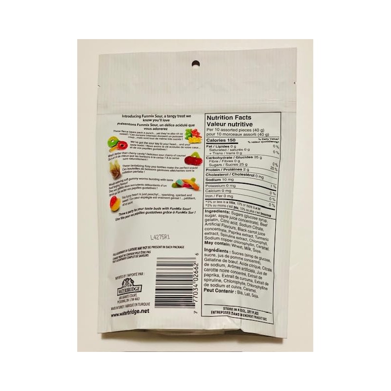 Waterbridge The Mix Funmix Sour Fruit Flavoured Gummies, 175g