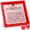 Yiyiring Christmas Exchange Dice Game with One Wooden Tray and