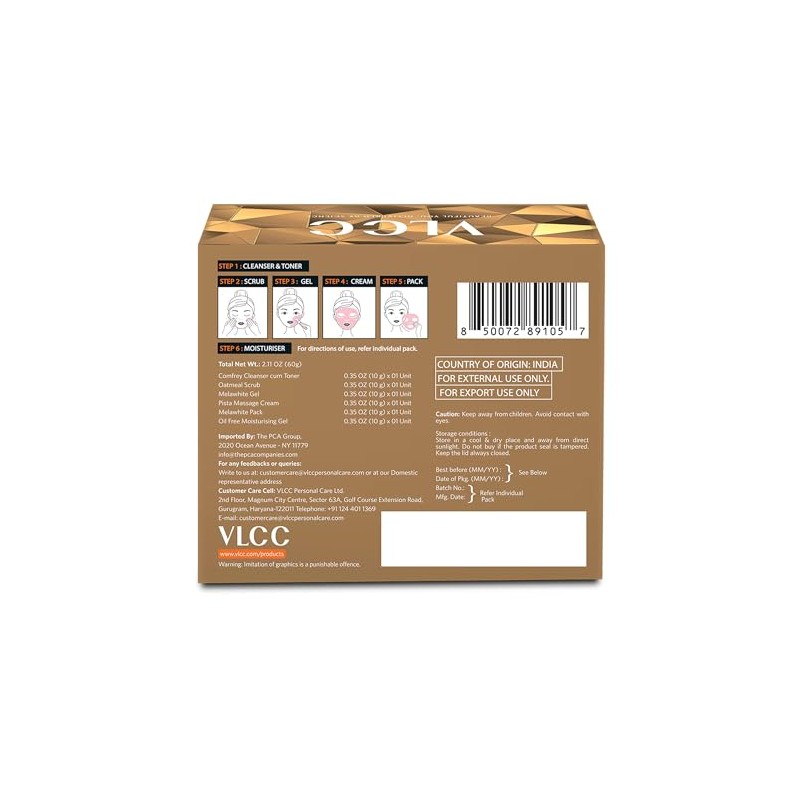 Vlcc Kit Facial Anti Bronceado Incluye Productos Cuidado Piel Tono