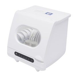 Portable Countertop Dishwashers Tabletop Small Dishwasher with 5l Built-In Water Tank 5 Intelligent Washing Functions 360° Rotating Spray 161.6℉ High Working Temperature (Style 1)