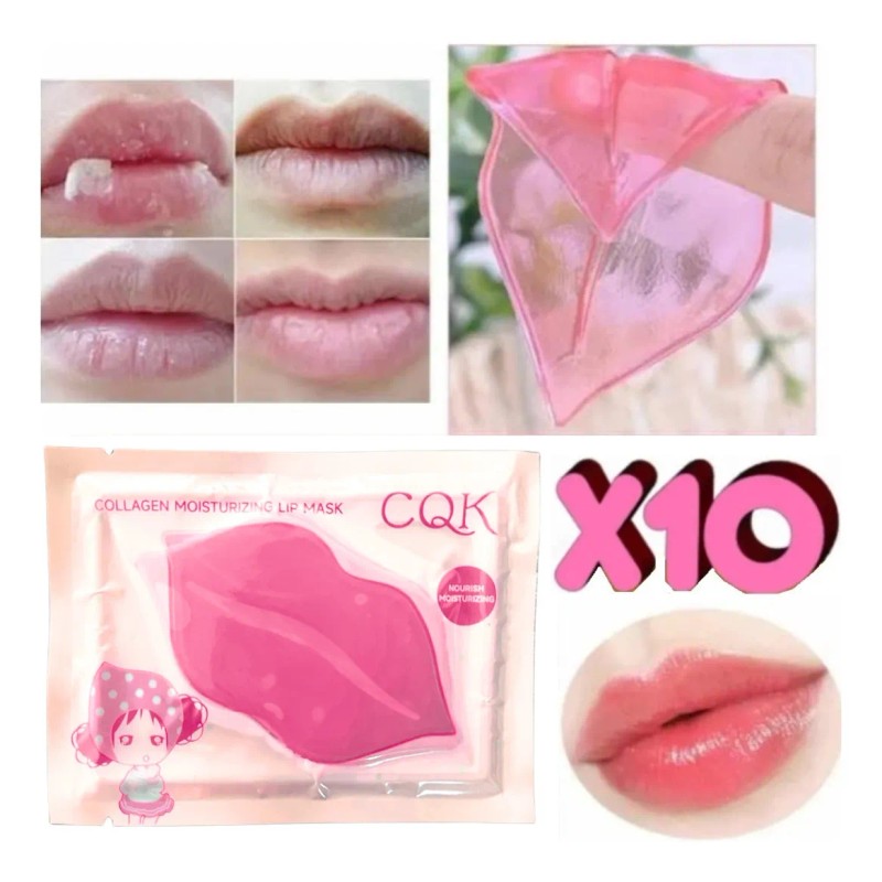 🔥 Kit 10 mascarilla de labios + 10 parches de