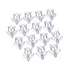 50Pcs Tulip Paper Clips Cute Purple Tulip Design Durable Metal