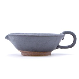 Mino Ware 523-0053 Hana Toen Mortar, Mini, Shallow, Small, Width 5.1 inches (13 cm), Handle Included, Black, Matt, Black, Ceramic, Made in Japan