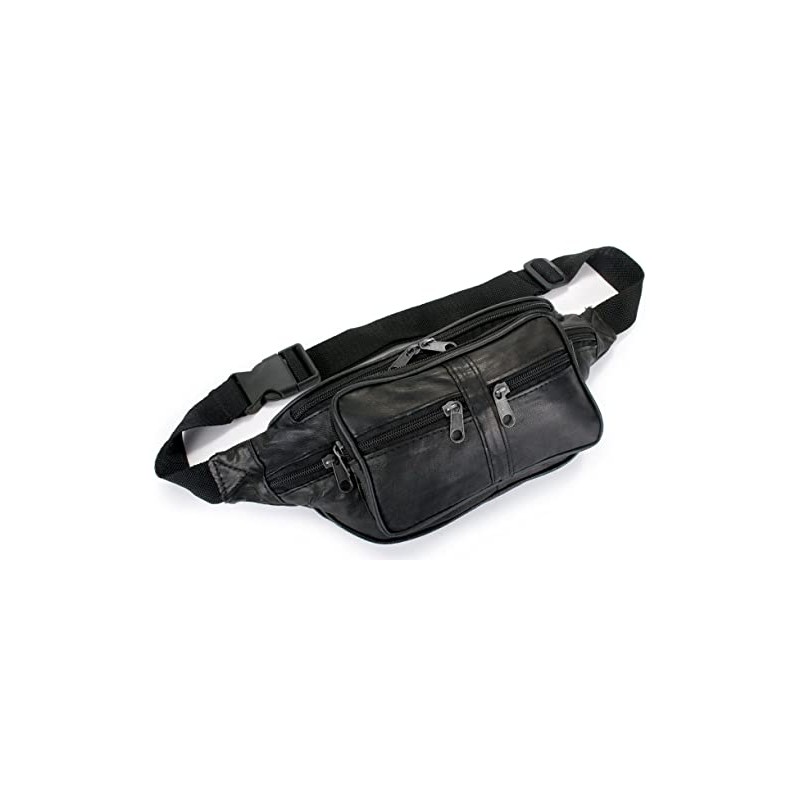 Real Soft Leather Bum Bag, Money Waist Belt Bag, for