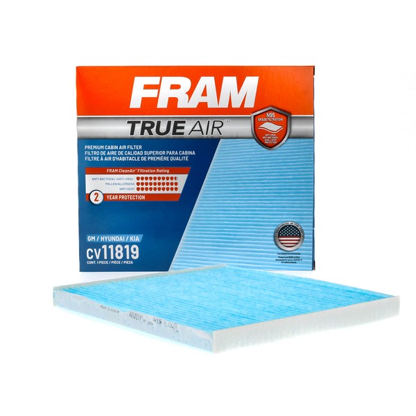 FRAM Automotive Replacement TrueAir Cabin Air Filter for Car Passenger