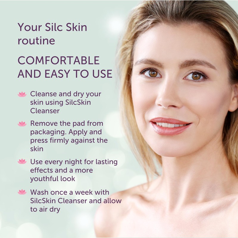 Silcskin Facial And Brow Pads Set Reusable Silicone Pads For