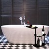 MOYUXIAO 3 Layer Bath Tub Tray Table,Bathtub Trays,Height Adjustable Bathtub