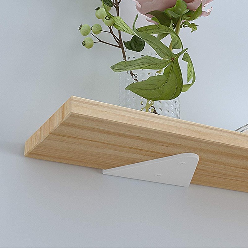 White Shelf Bracket , 4 Pcs 6" ,Shelf Supports -