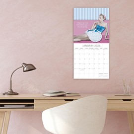 2025 Square Wall Calendar, Sassy Talk, 16-Month Funny Corner Theme with 180 Reminder Stickers (12 x 12 In)