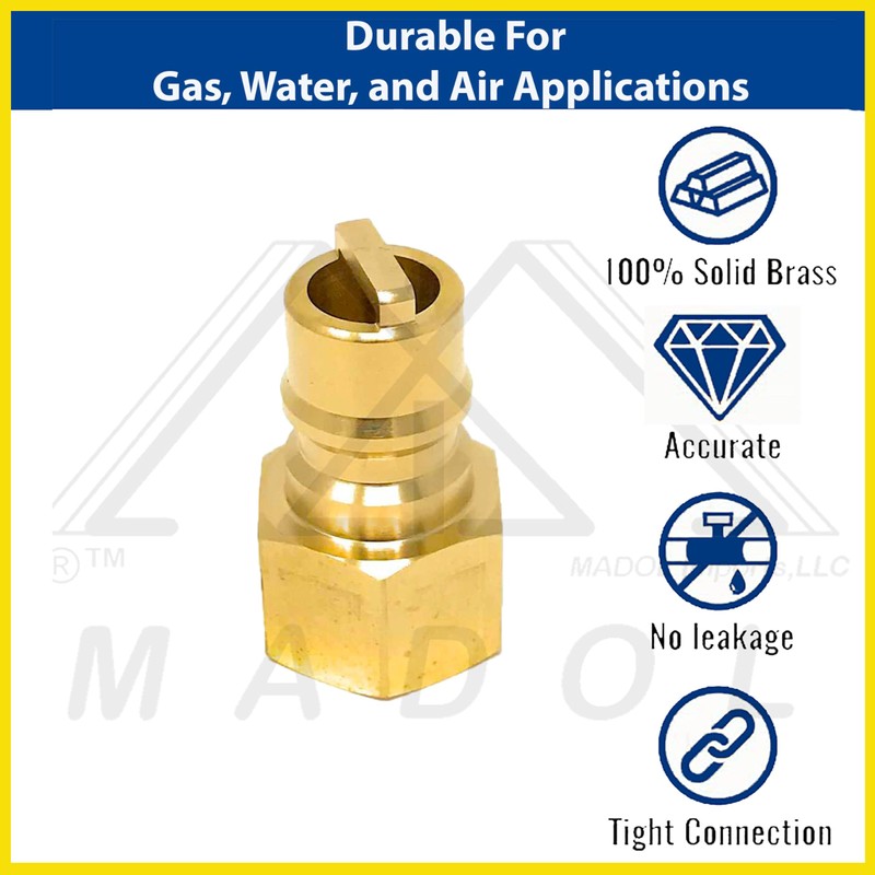 Female NPT Quick Connect Hose Connector Plug, Quick Release Valve