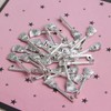 Acxico 40Pcs Broom Charms Broom Pendants Antiqued Silver Tone 3D
