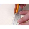 SLIP-ON DAR-2802 Aluminum Ruler, S Lined, Simple, 0.0 inch (0