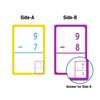 BAZIC Subtraction Flash Cards, Numbers Math Flashcards Game at School