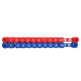 Delaman Scoreboard Multi Function Table Soccer Mini Foosball Game Billiard Scoring Unit Scoreboard Blue Red, 2 Pcs