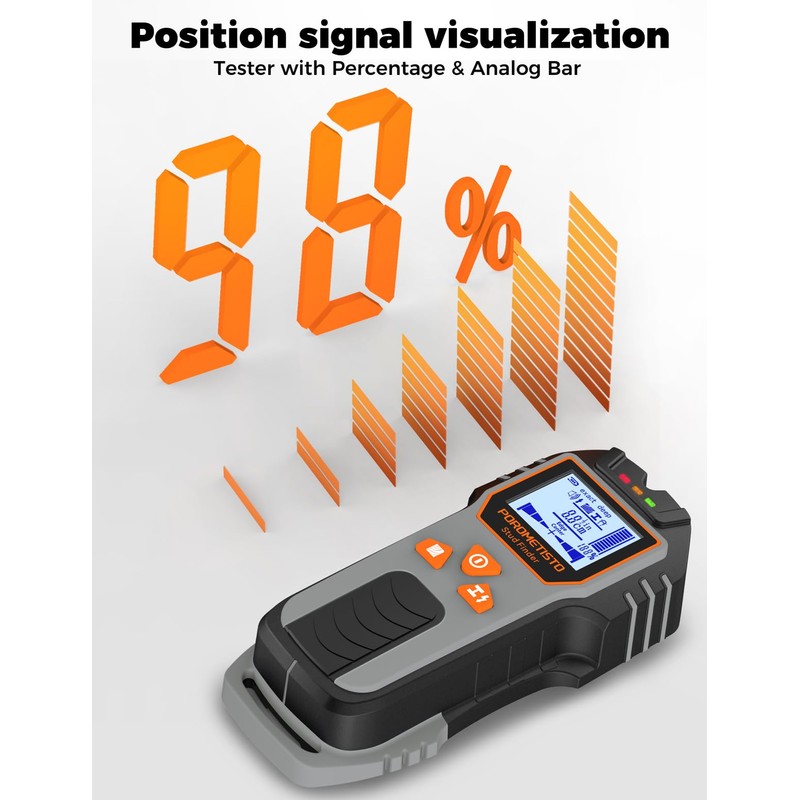 6-in-1 Stud Finder Wall Scanner, POROMETISTO DSF01 Wall Stud Finder