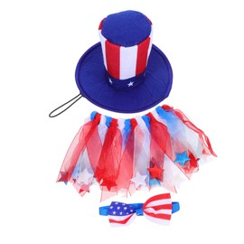 Gatuida Independence Day Goose Outfit Set Patriotic Decoration for Porch Garden Fade Resistant Reusable Holiday Decor for July Celebrations
