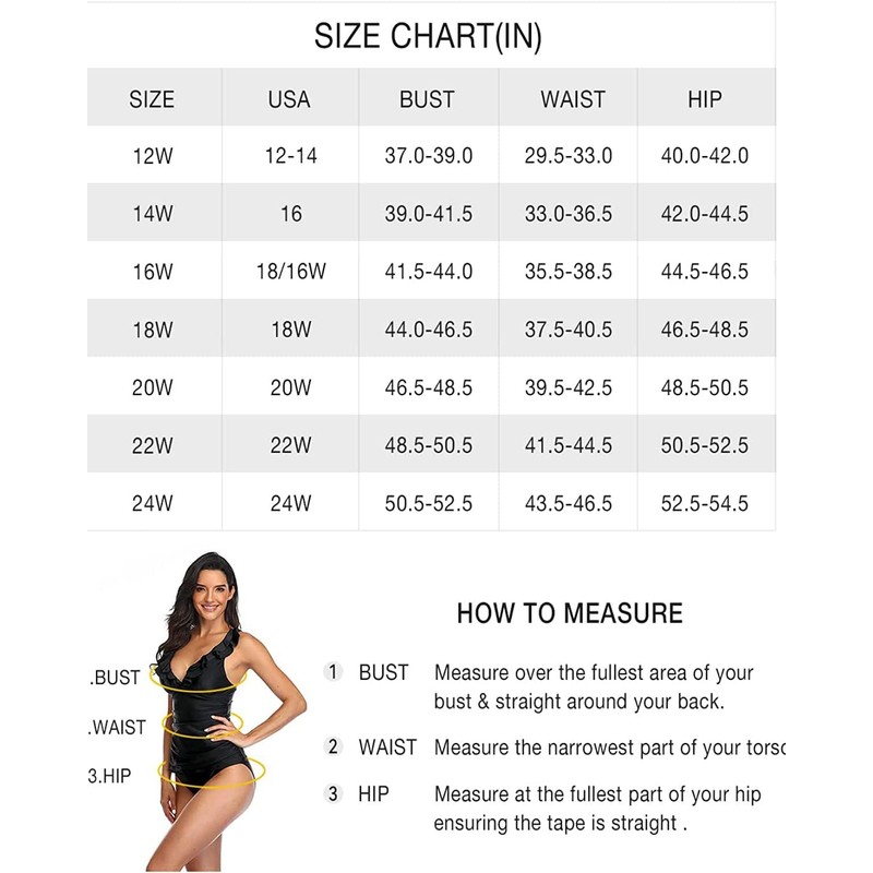 Yonique Traje de baño de una pieza de talla grande