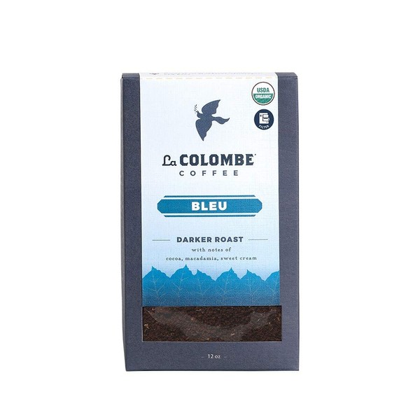 La Colombe Bleu Ground Coffee - 12 Ounce - Full Bodied Dark Roast - Specialty Roasted Coffee