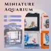 Tsxurepaw Small Betta Fish Tank, Stackable Mini Fish Tank Aquarium