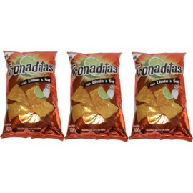 Tronaditas Con Limon Y Sal Chips 100g From Costa Rica (Pack of 3)