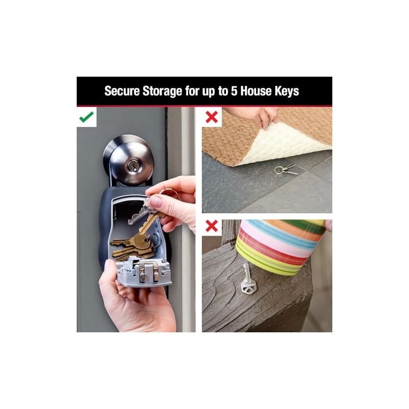 Master Lock Caja de seguridad, pon tu propia combinación, capacidad