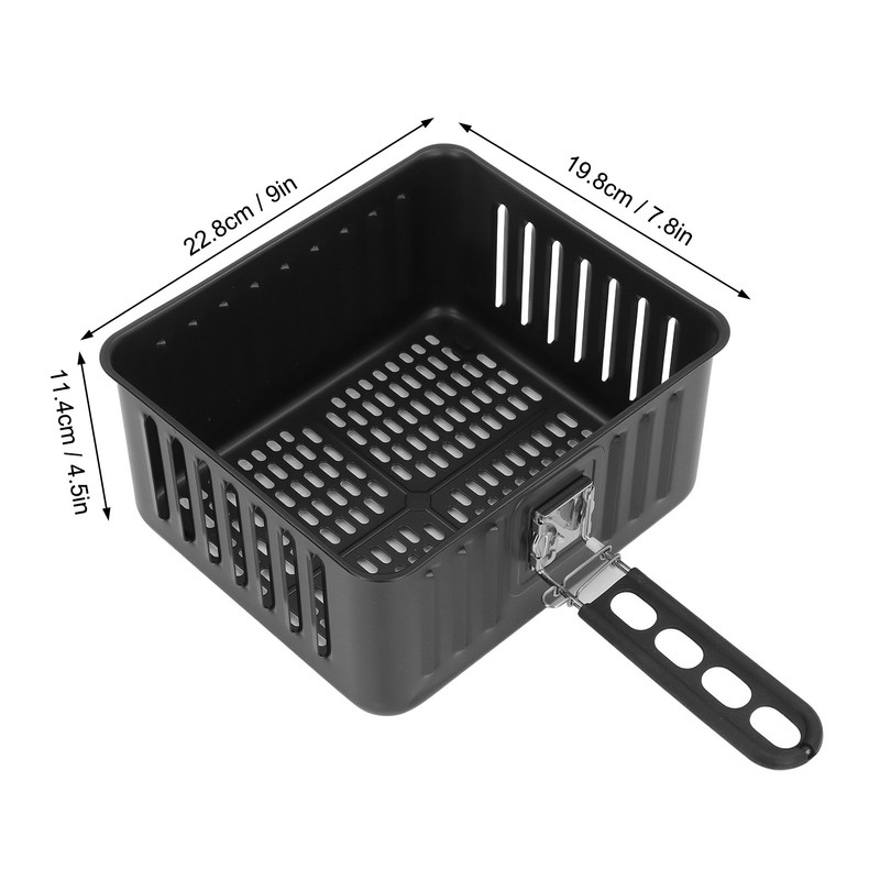Fryer Basket Anti Stick Stainless Steel 6L Dishwasher Safe with