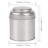 berjalan Pack of 6 Mini Tea Canisters with Airtight Lids,
