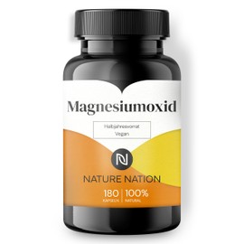 Magnesium Capsules – Optimal High Dose per Capsule 667 mg, of which 400 mg Elementary Magnesium per Capsule – Very High Magnesium Content – Laboratory Tested, Vegan & Pure (1 x 180 Capsules)