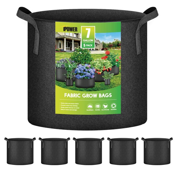 iPower Aeration Container with Strap Handles for Garden and Planting,