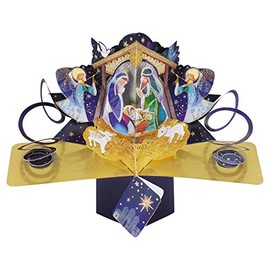 Suki Gifts XPOP055 Pop Up Greeting Card Nativity Game Christmas Multi-Coloured