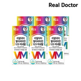 Real Doctor Multivitamin 123 980mg60 tablets (58.8g) 6 minerals / 리얼닥터 멀티비타민 123 980mg60정 (58.8g) 6개 미네랄