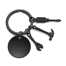 DOYOUDO Dad Keychain from Kids Funny Daddy Key Chain from Son Daughter Papa Birthday Fathers Day Thanksgiving Christmas Gifts