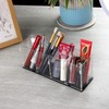 Acrylic Clear Pencil Holder Pen Holder 4 Compartments,Brush Holder Countertop