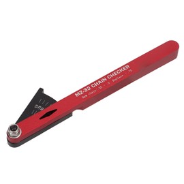Bicycle Chain Tool, Aluminum Alloy Bike Chain Checker Bicycle Chain Wear Indicator Multifunctional Bike Chain Repair Gauge(red) Bicycles and Spare Parts Bicycles And Spare Parts