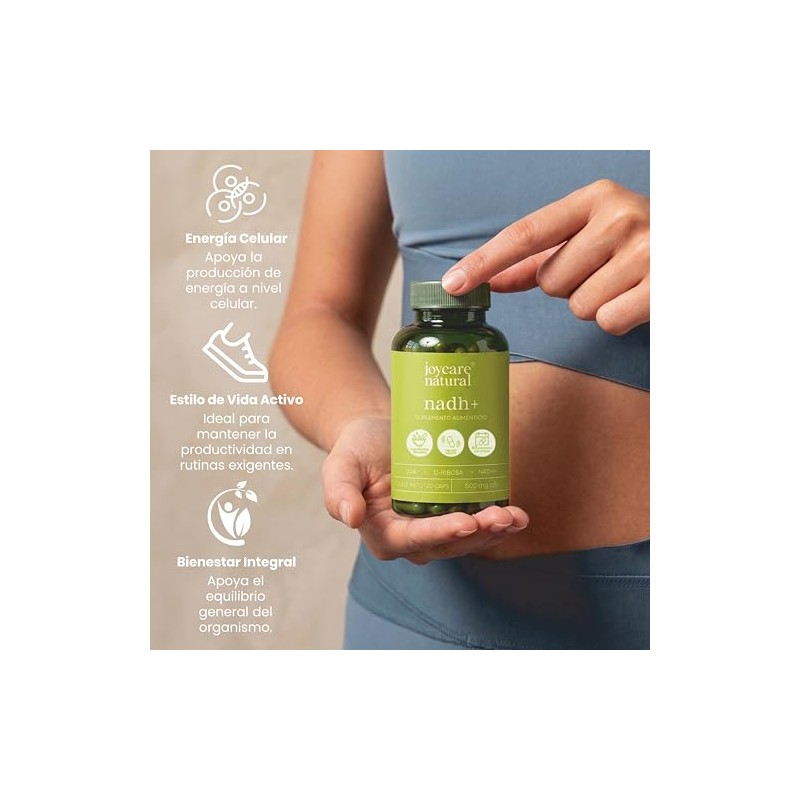 JOYCARE NATURAL NADH+ 100 Cápsulas, Suplemento Alimenticio, Con Ingredientes Naturales