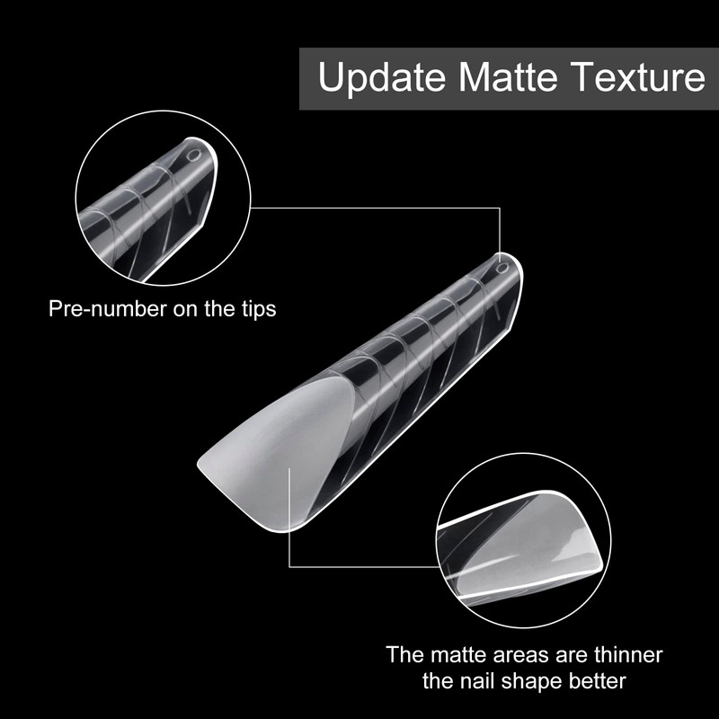 BNG Pack of 120 Matte Dual Nail Forms for Gel