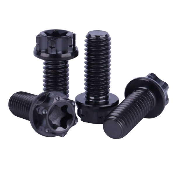 UHDFBDHF Titanium Flange Head Bolt M6x10 15 20mm T30 Torx