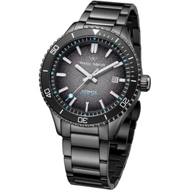 Diver Watch Classic Dial Automatic MIYOTA8215 Mechanical Movement 30M Water Resistant - WM046, Black, Bracelet Type