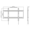 Flat/Fixed Wall Mount Bracket for Sharp PN-L703A 70" inch LED