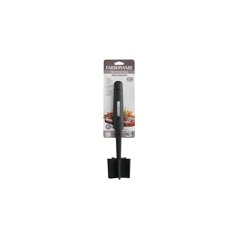 Farberware Professional Soft Handled Meat Masher Chopper Smasher Ground Beef,