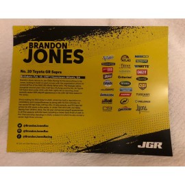 Nascar Xfinity Driver #20 Brandon Jones Atlas Designer Shingles 2025 Postcard