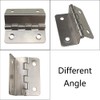 4 Pieces Tri-Fold Hinges Flexible Metal Hinges Decorative Box Hinges