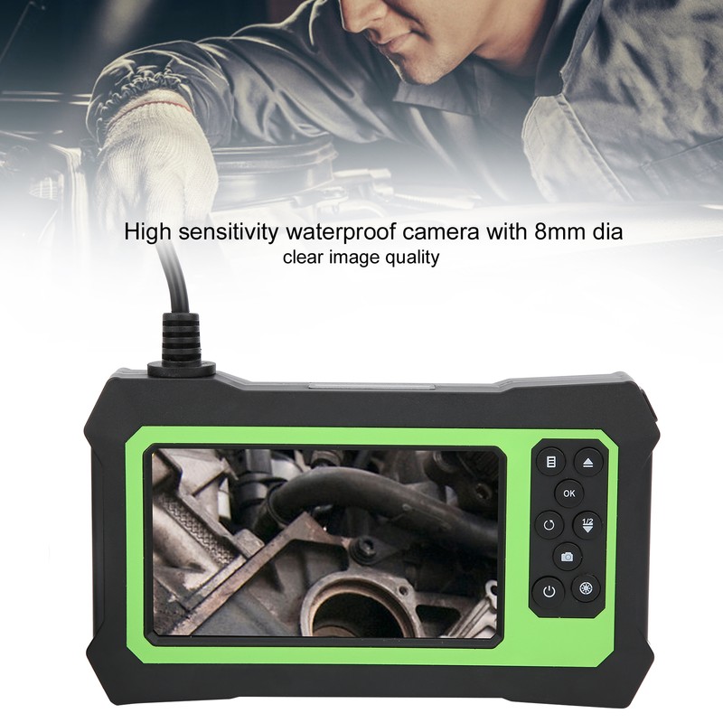 4.3in Digital Inspection Endoscope Camera HD 1080P 8LED IP67 Waterproof