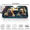 Oramclsy Sloth Driver Car Sunshade Windshield Sun Shade UV Ray
