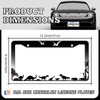 Dinosaurs Silhouette License Plate Frames - 2 Pack Dinosaur Animal